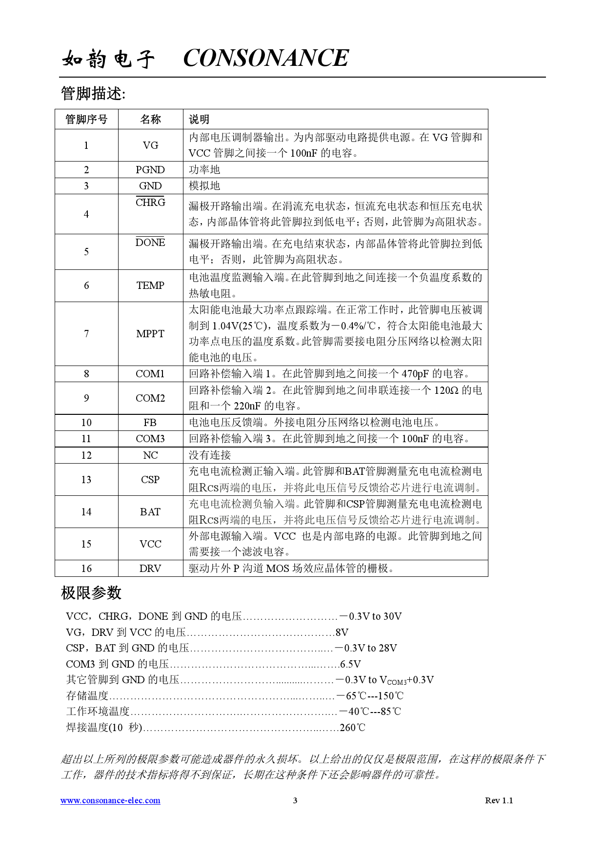 cn3722_(consonance(上海如韵))cn3722中文资料_价格