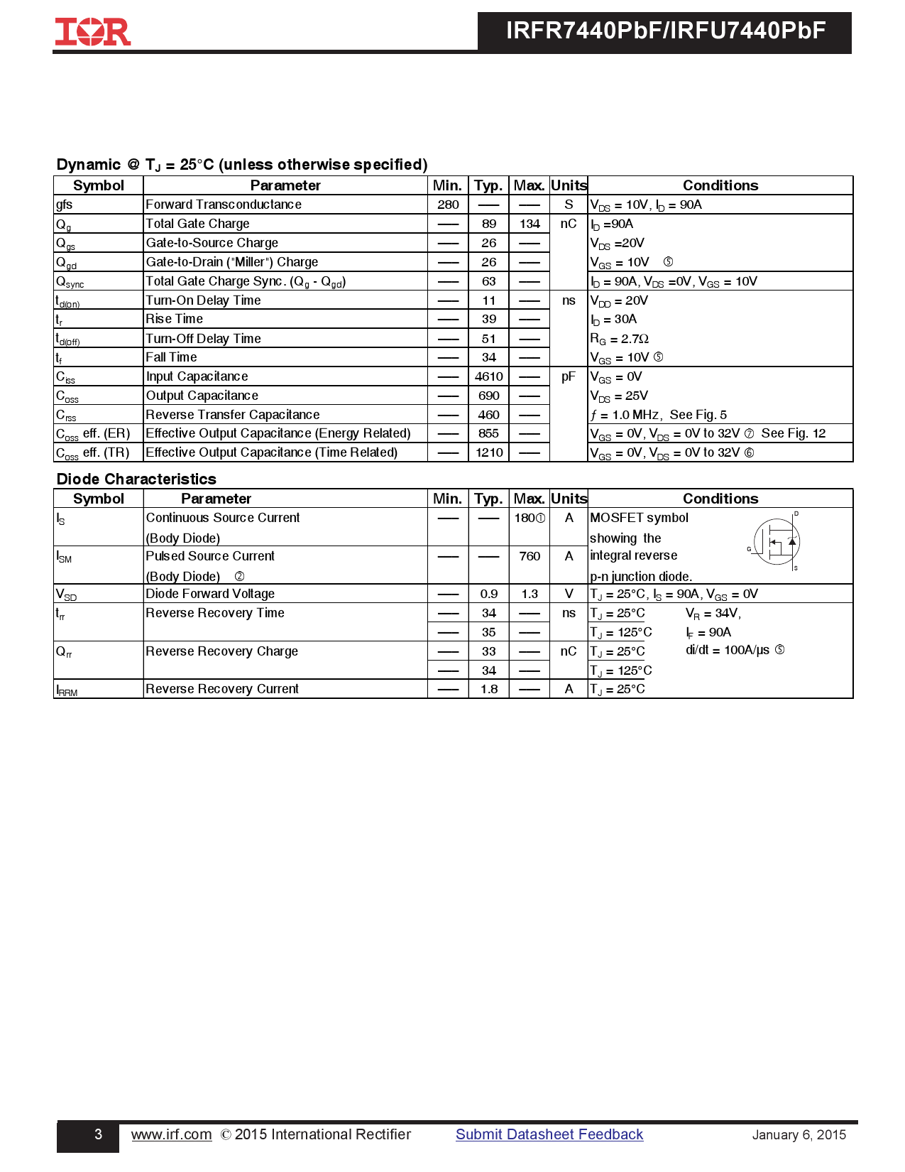 Irfr Trpbf Infineon Irfr Trpbf Pdf