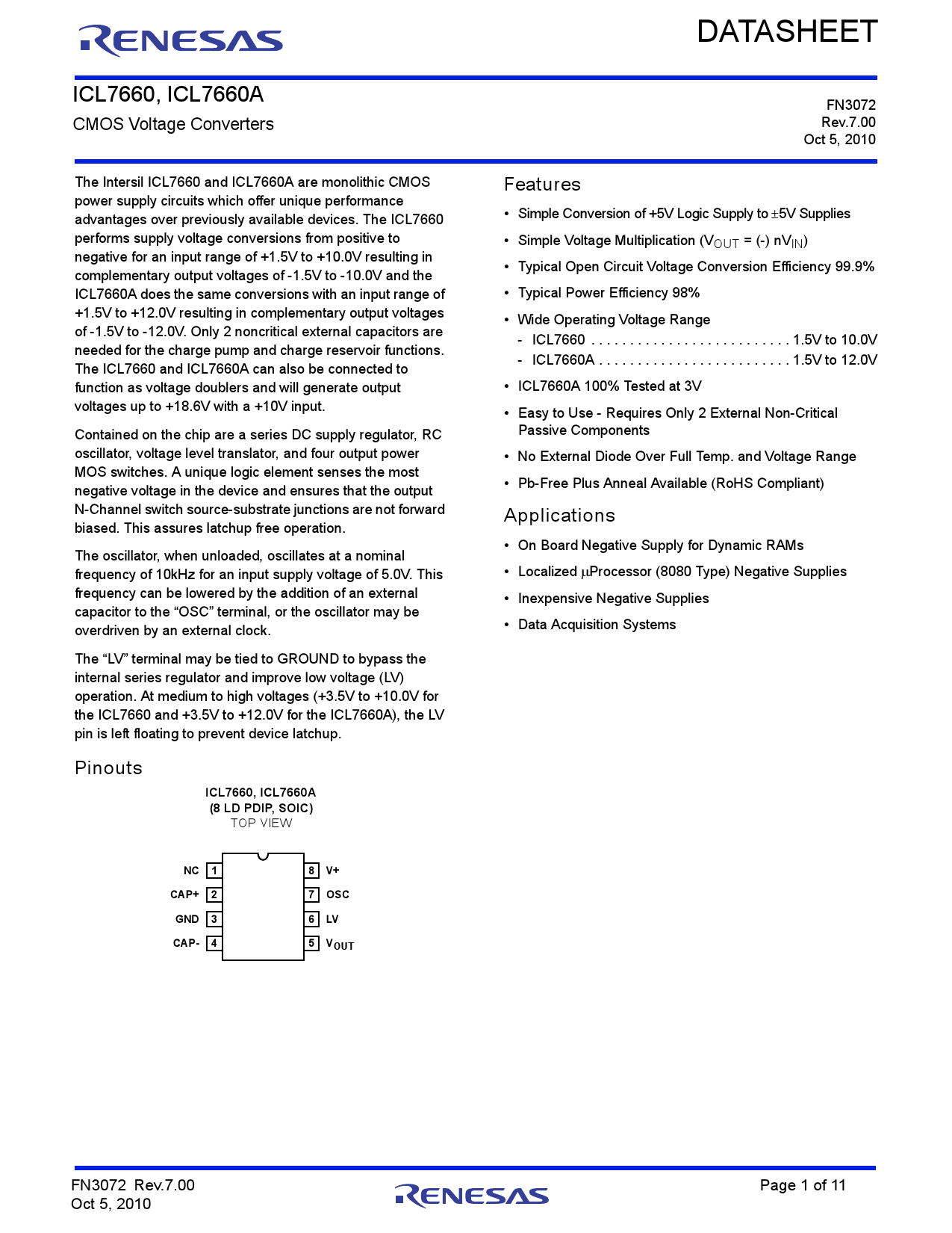 Icl Cbaz T Intersil Icl Cbaz T Pdf