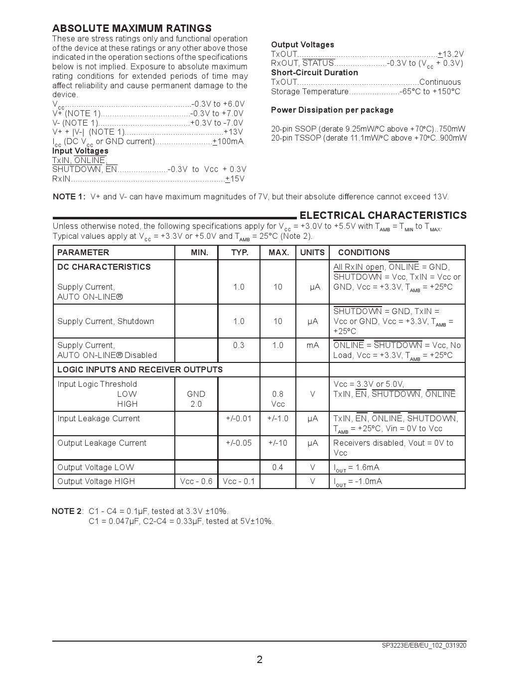 SP3223EEY L MaxLinearSP3223EEY L中文资料 价格 PDF手册 立创电子商城