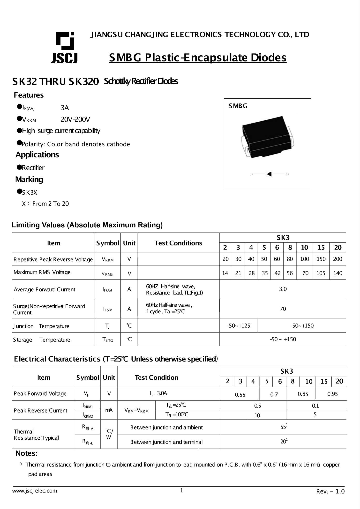 SK310 CJ江苏长电 长晶SK310中文资料 价格 PDF手册 立创电子商城