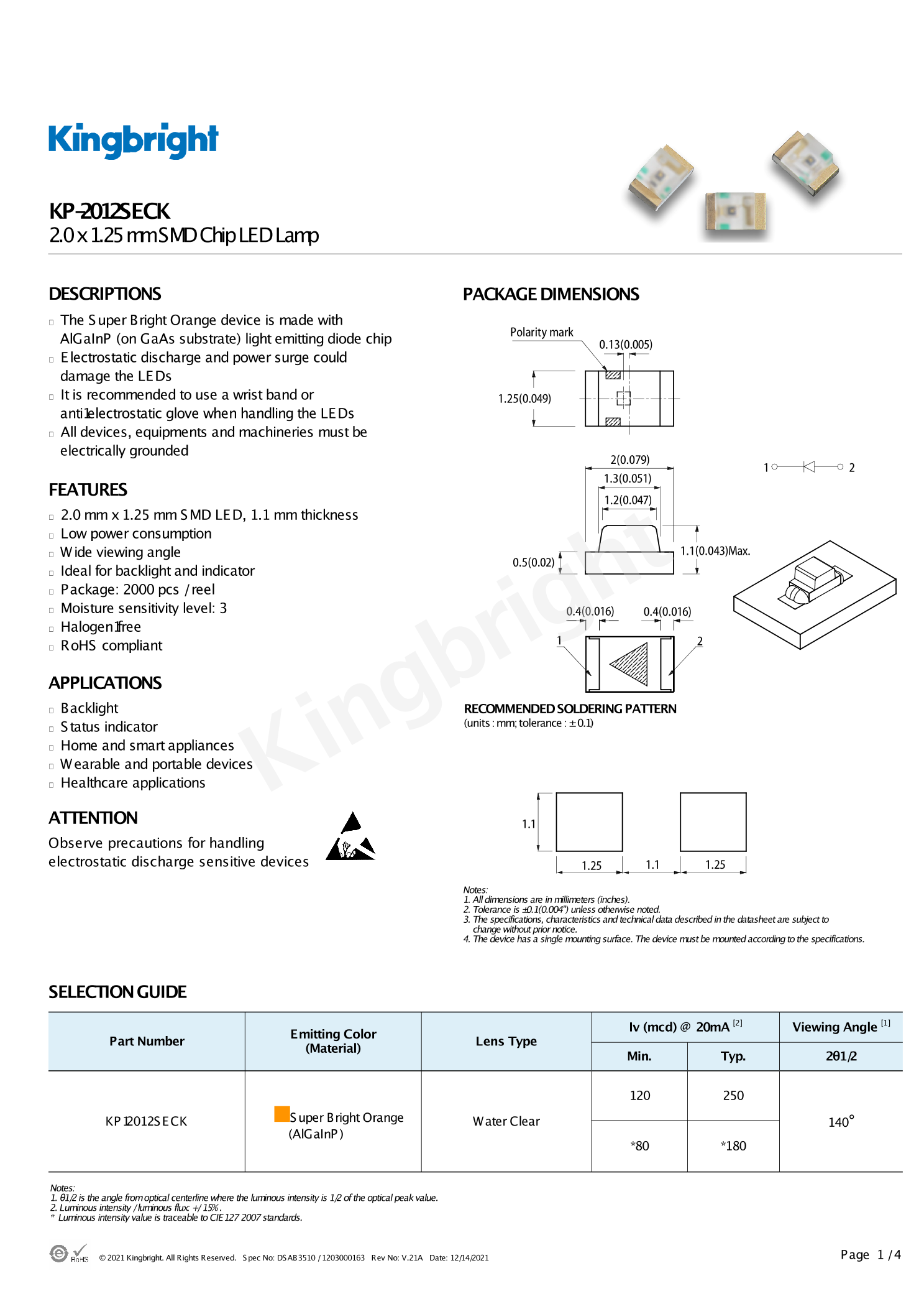 Kp Seck Kingbrightkp Seck Pdf