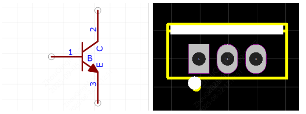 TIP41C管脚图和焊盘图