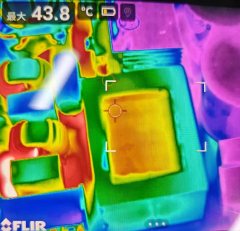 3KW&nbsp;120分钟最大温度为电感温度，43.8度
