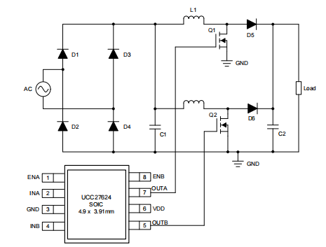 交错式升压电路示例