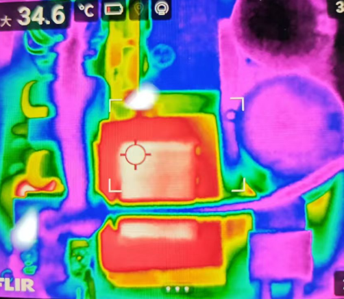 3KW&nbsp;10分钟最大温度为电感温度，34.6度