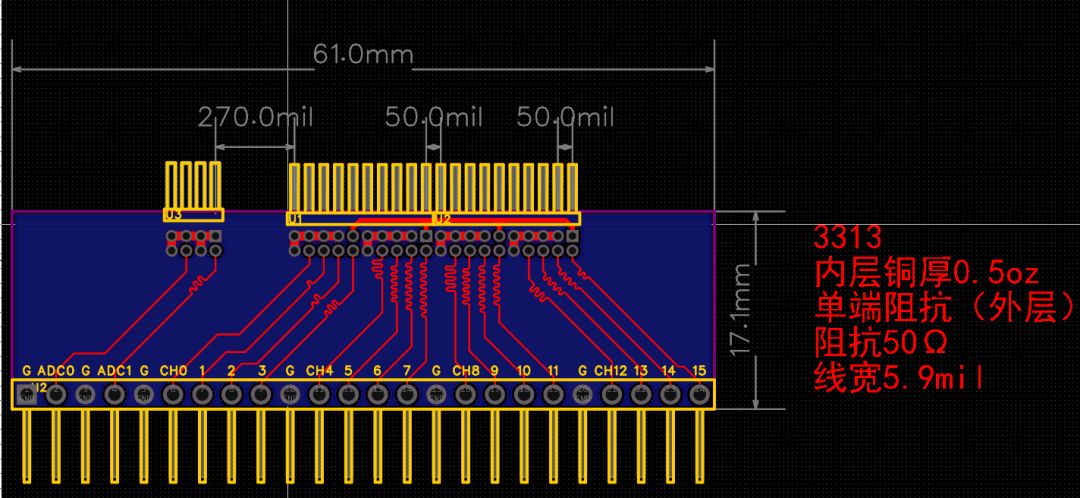 1.27插针转2.54插针