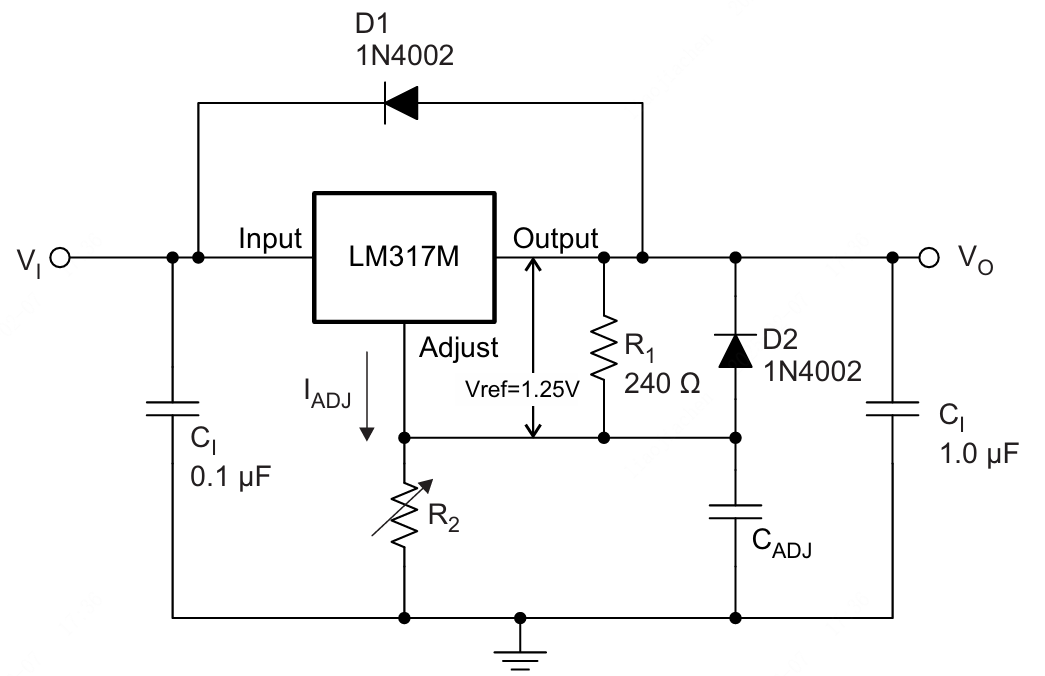 TI(德州仪器)的LM317MQDCYRG4系统框图
