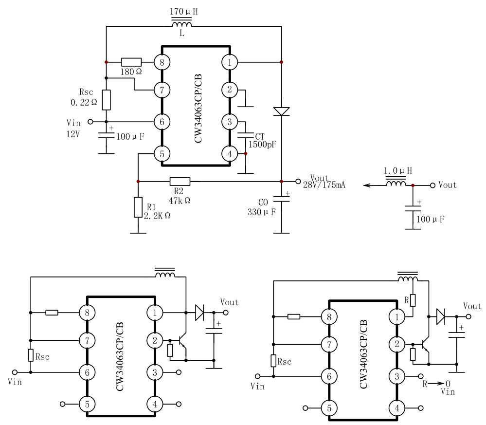 华润华晶的CW34063CB系统框图
