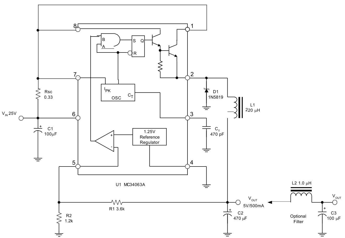 Slkor(萨科微)的MC34063A系统框图