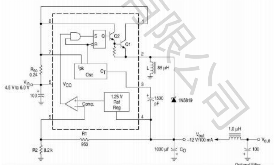 ZHHXDZ(海芯电子)的HX34063-S系统框图