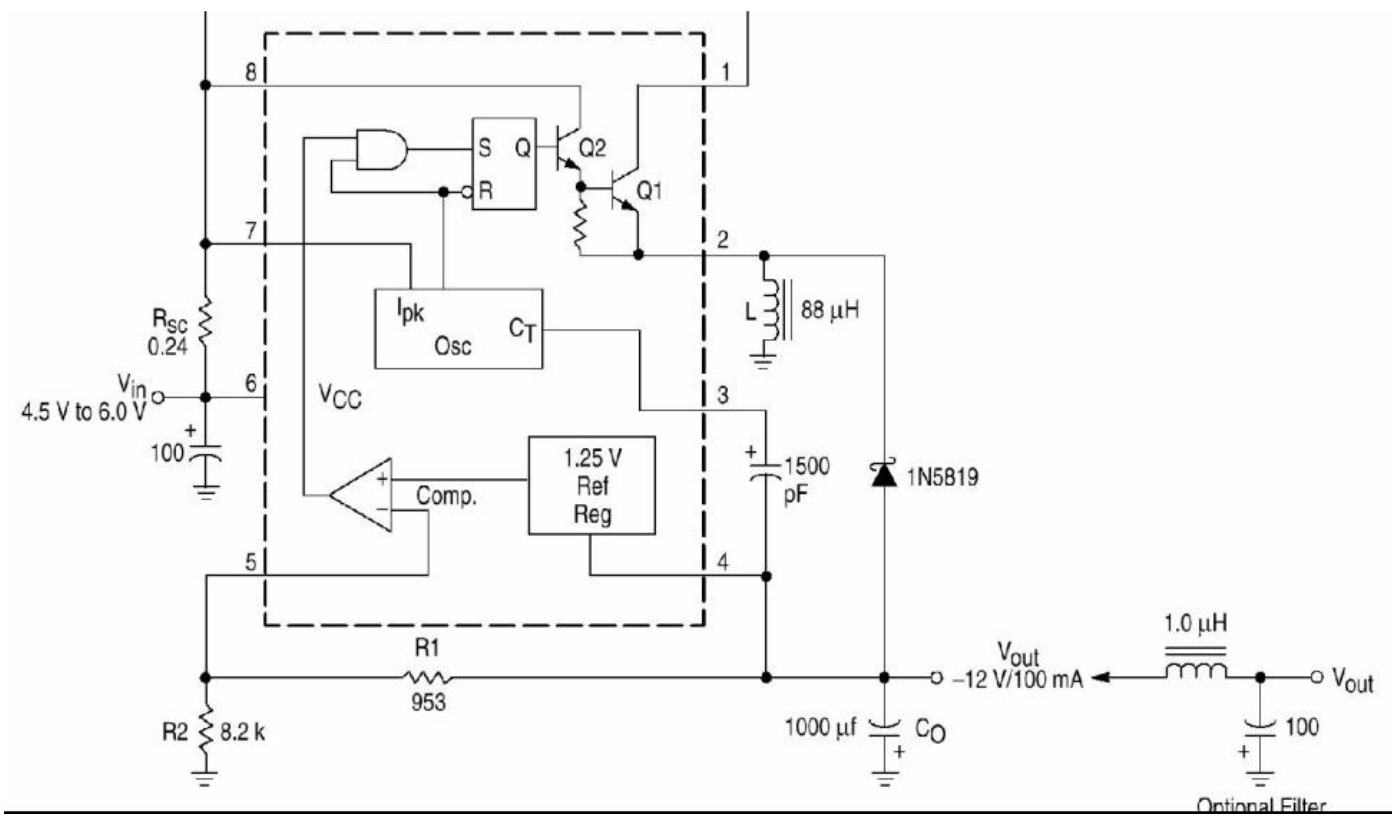 MSKSEMI(美森科)的MC33063ADR-MS系统框图