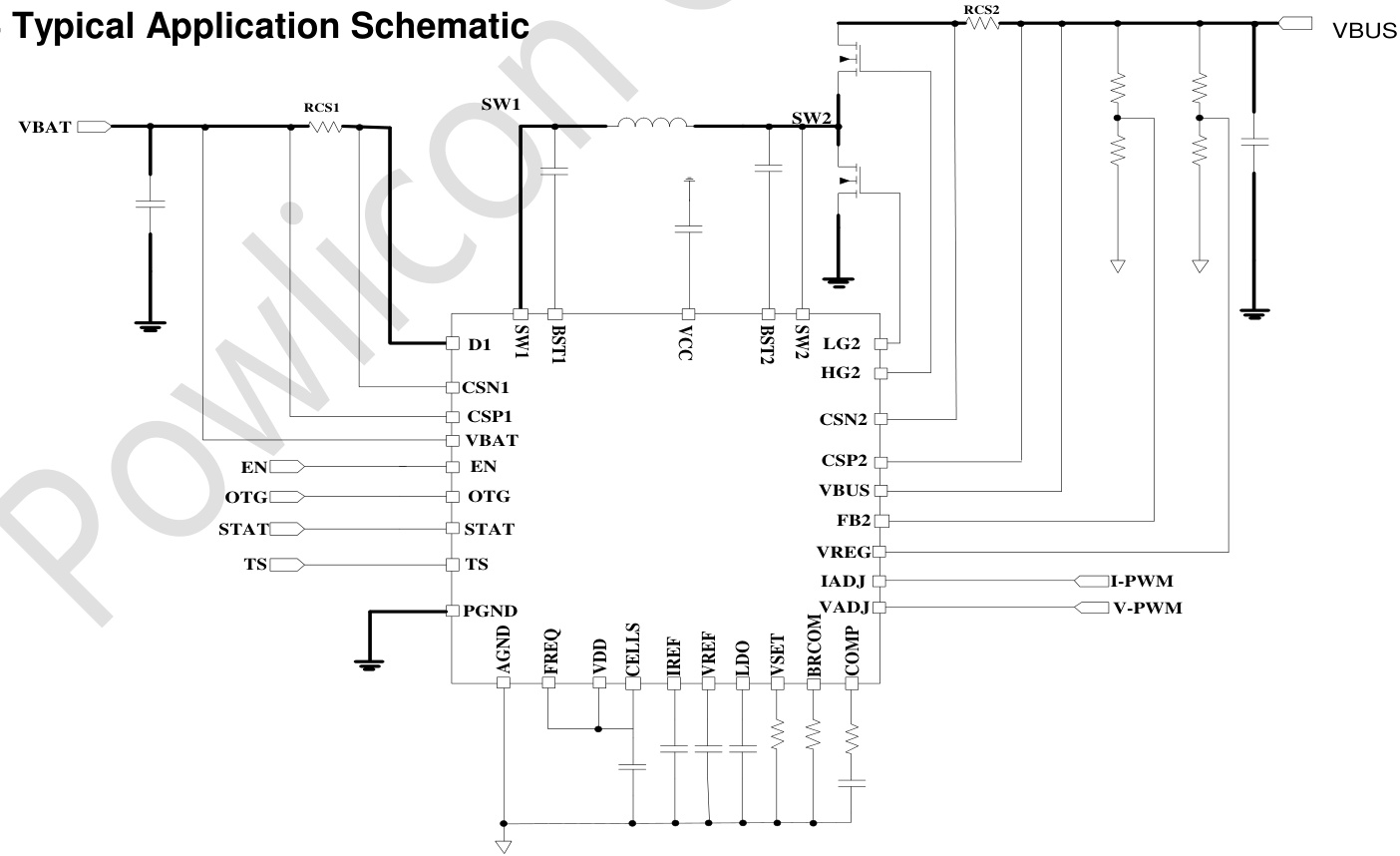 POWLICON(宝砾微)的PL9405系统框图