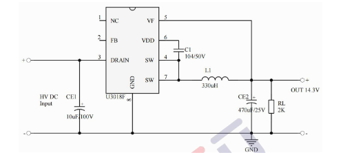 UNI-SEMIC(宇力半导体)的U3018F系统框图