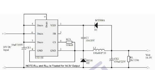 UNI-SEMIC(宇力半导体)的U3213E系统框图