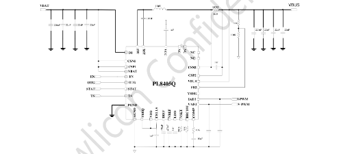 POWLICON(宝砾微)的PL8405Q系统框图