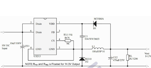 UNI-SEMIC(宇力半导体)的U3213系统框图