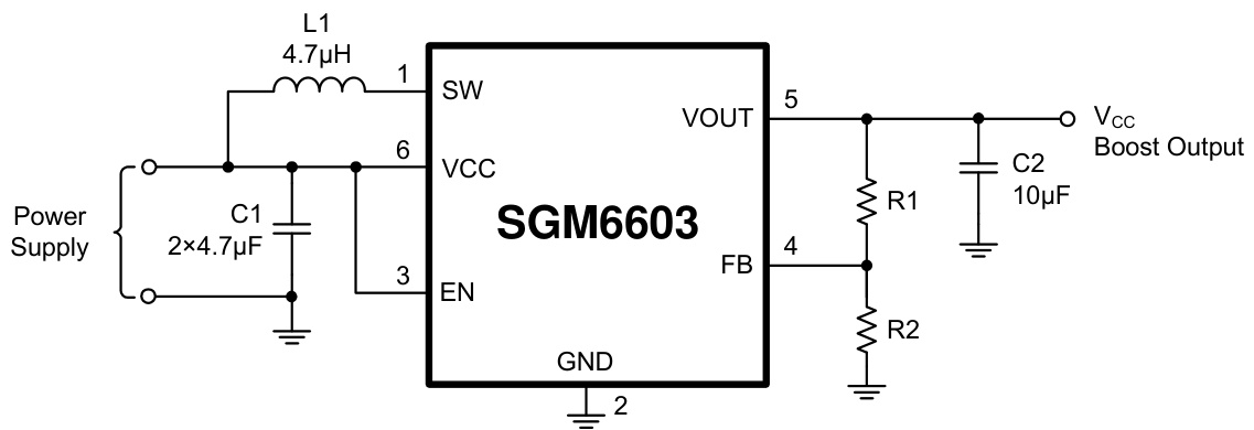 SGMICRO(圣邦微)的SGM6603-ADJYN6G/TR系统框图