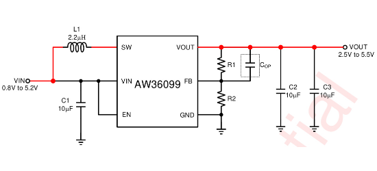 AWINIC(艾为)的AW360994DNR系统框图