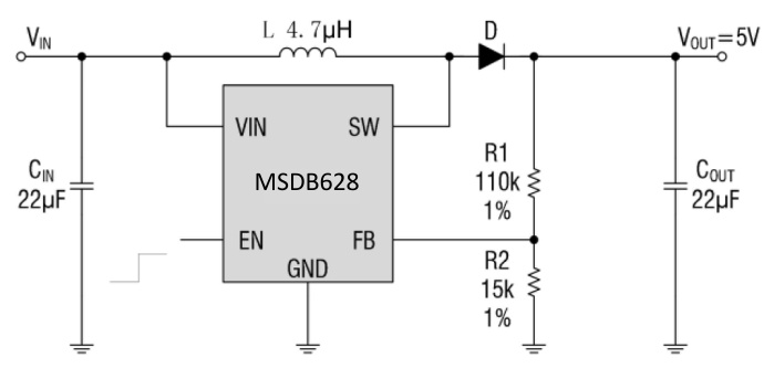 MSKSEMI(美森科)的MSDB628系统框图