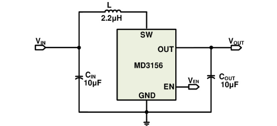 明达微的MD3156E33PA1系统框图