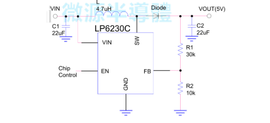 LOWPOWER(微源半导体)的LP6230CMSF系统框图