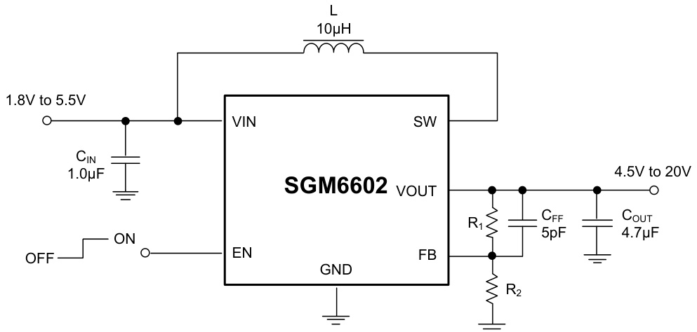 SGMICRO(圣邦微)的SGM6602-9YG/TR系统框图