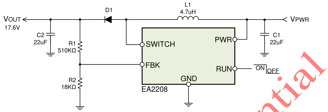 everanalog(申风)的EA2208T6R系统框图