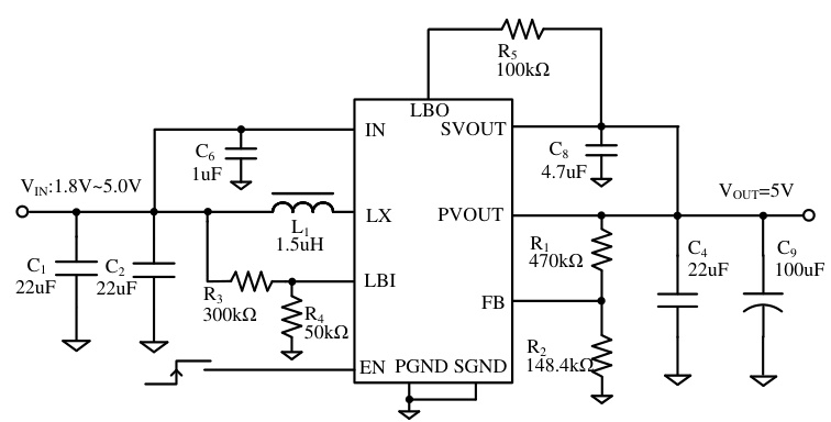 Silergy(矽力杰)的SY7065AQMC系统框图
