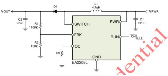 everanalog(申风)的EA2208LT6R系统框图