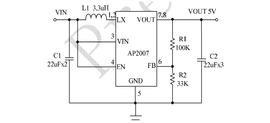 chipown(芯朋微电子)的AP2007SPER系统框图