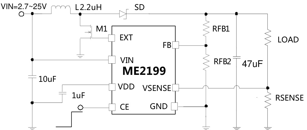MICRONE(南京微盟)的ME2199AG8G系统框图