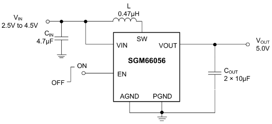 SGMICRO(圣邦微)的SGM66056-5.0YG/TR系统框图