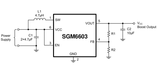 SGMICRO(圣邦微)的SGM6603-ADJYN6G/TR系统框图