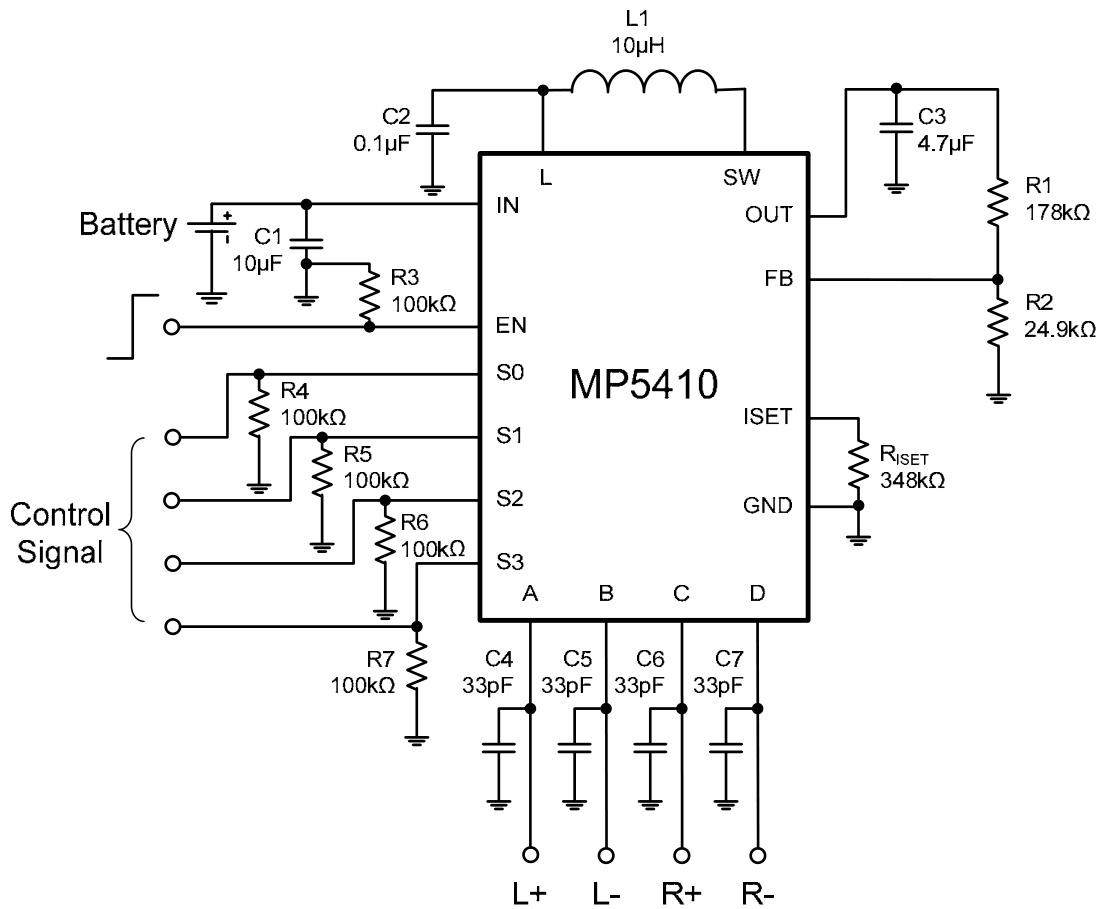 MPS(芯源)的MP5410EQ-LF-Z系统框图