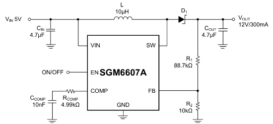 SGMICRO(圣邦微)的SGM6607AYTN6G/TR系统框图