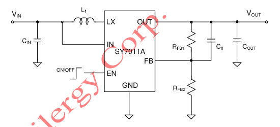 Silergy(矽力杰)的SY7011AABC系统框图