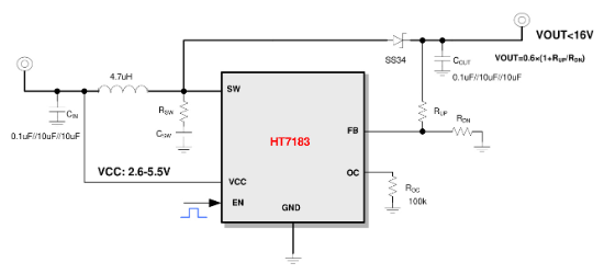 嘉兴禾润的HT7183SPER系统框图