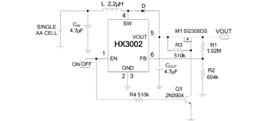 HEXIN(禾芯微)的HX3002-AF7C系统框图