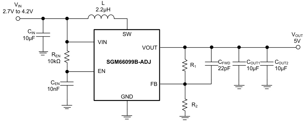 SGMICRO(圣邦微)的SGM66099B-ADJYTDI6G/TR系统框图