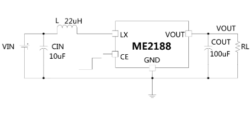 MICRONE(南京微盟)的ME2188A28M3G系统框图