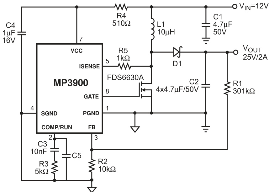 MPS(芯源)的MP3900DK-LF-Z系统框图