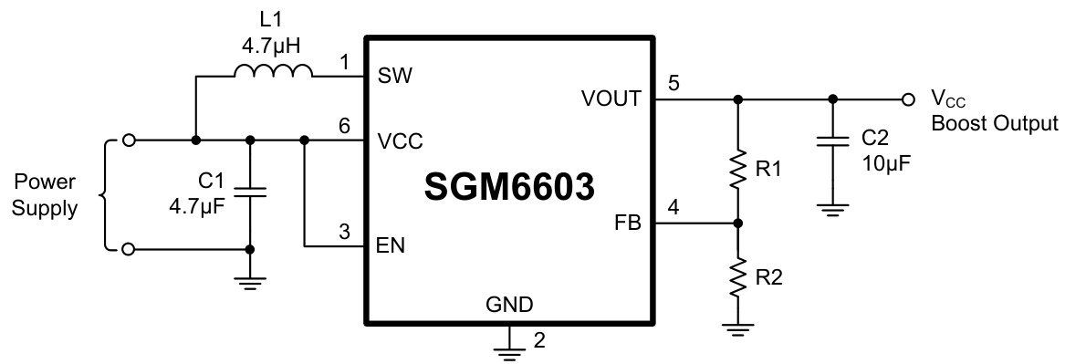 SGMICRO(圣邦微)的SGM6603-3.3YN6G/TR系统框图
