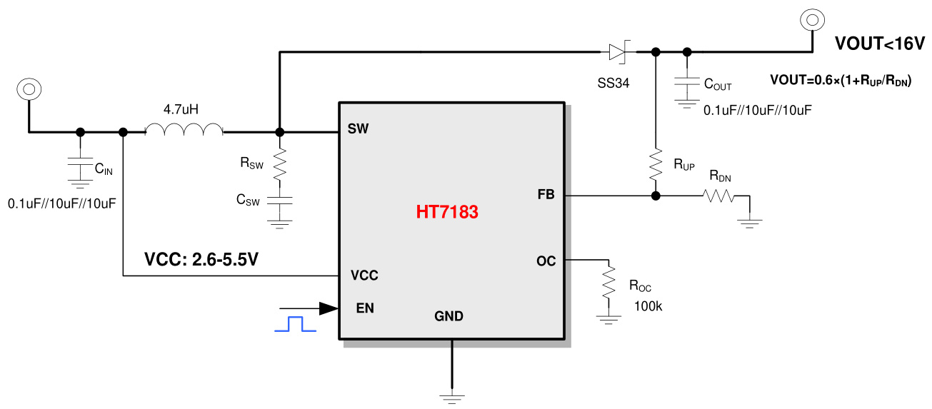 嘉兴禾润的HT7183SPER系统框图