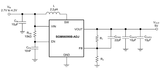 SGMICRO(圣邦微)的SGM66099B-ADJYTDI6G/TR系统框图