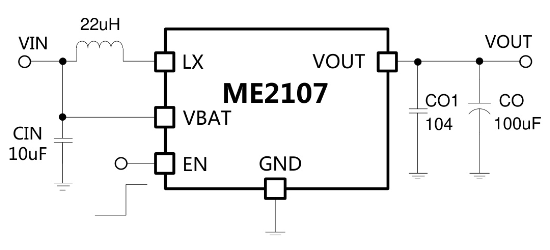 MICRONE(南京微盟)的ME2107A50M5G系统框图