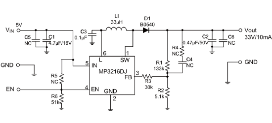 MPS(芯源)的MP3216GJE-Z系统框图