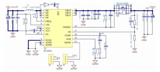 POWLICON(宝砾微)的PL32001系统框图