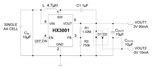 HEXIN(禾芯微)的HX3001-AFC系统框图