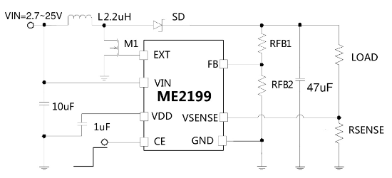 MICRONE(南京微盟)的ME2199ASG系统框图